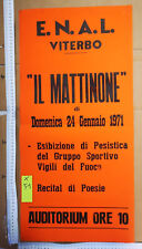 Manifesto originale enal usato  Viterbo