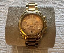 Relógio feminino Michael Kors MK-6316 usado ouro rosa/tom dourado comprar usado  Enviando para Brazil