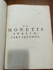 Libro antico numismatica usato  Sogliano Al Rubicone