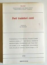 Poeti traduttori esteti usato  Italia
