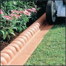 Used, Plastic Lawn Edging Terracotta Style (10 Pack) for sale  NOTTINGHAM