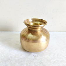 Vintage Handcrafted Original Brass Holy Water Pot Rich Patina Collectible 629, used for sale  Shipping to South Africa