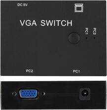 🔥Divisor VGA, conmutador de video VGA de 2 puertos accesorio de computadora con enchufe🔥 segunda mano  Embacar hacia Mexico