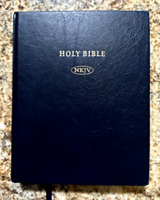 Cambridge A Bíblia Sagrada NKJV Nova Versão King James (2013) Azul Marinho - Margem Ampla, usado comprar usado  Enviando para Brazil