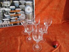 Usado, 6 Vasos de Vino Blanco de Cristal de Arques Modelo Condesa segunda mano  Embacar hacia Argentina