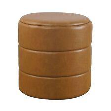 Round upholstered ottoman for sale  USA