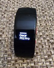 Samsung Gear Fit2 Pro (Large) Black Aluminum Case with Red Sport Band-..., used for sale  Shipping to South Africa