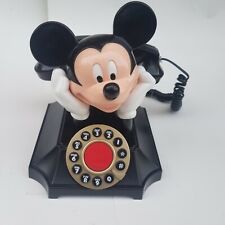 VTG Disney Mickey Mouse Telemania Rotary Style Desk Phone Telephone RaRe CuTe! for sale  Loveland
