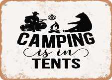 Metal sign camping for sale  USA