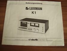 Luxman kassettendeck bedienung gebraucht kaufen  Bad Eilsen