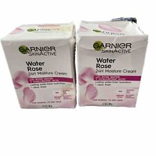Used, Garnier Moisture Cream 24 Hour Water Rose Skin Hydration 1.7oz Lot Of 2 BOX DMG for sale  Shipping to South Africa
