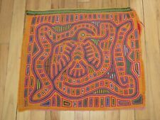 Arte antiga do Panamá Kuna Mola aplique reverso têxtil 20" x 17" comprar usado  Enviando para Brazil