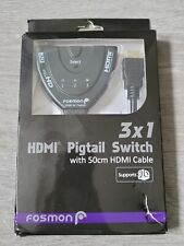 Interruptor Fosmon 3 X 1 HDMI Pigtail con cable HDMI segunda mano  Embacar hacia Argentina