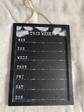 Chalkboard weekly planner for sale  SHEFFIELD