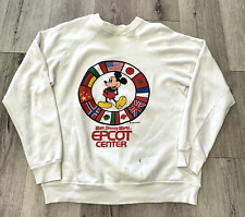 Moletom Vintage Epcot Center Tamanho XL 1982 Walt Disney World Mickey Mouse Anos 80 comprar usado  Enviando para Brazil