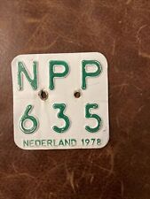 1978 netherlands license for sale  New York