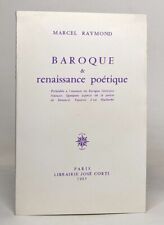 Baroque renaissance poetique d'occasion  Bazouges-la-Pérouse