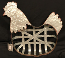 Rooster galvanized wall for sale  Shipping to Ireland