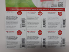 Rossmann coupons gutscheine gebraucht kaufen  Regensburg
