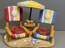 Usado, Chinelos Yankee Candle cadeira de praia dupla náutica suporte para luz de chá conchas comprar usado  Enviando para Brazil