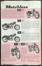 Matchless motorcycles sales for sale  LEICESTER