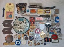 Used, Vintage Junk Drawer Lot -Pins Military Medal Masonic Advertising Keychains More for sale  Shipping to South Africa