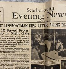 Scarborough evening news for sale  REDCAR