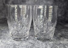 Set Of 4 Crystal Glass Short Tumblers Drinking Glasses Whiskey Brandy  for sale  Shipping to South Africa