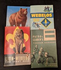  Patrulha Escoteira Books_ Patrulha Leaders_Lion Webelos_Bear Cub Scout_Webelos Escoteiros da década de 1960 comprar usado  Enviando para Brazil