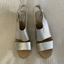 Clarks silver leather for sale  BLACKPOOL
