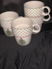 spode christmas tree mugs 4 for sale  Round Lake