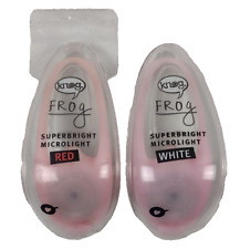 Used, Set of 2 Original Knog Frog LED Superbright Microlight Red & White wPink Housing for sale  Shipping to South Africa