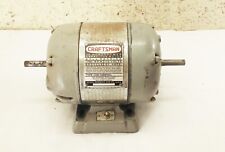 Vtg Craftsman 115 V capacitor electric motor 1/2 hp 1750 rpm 1/2" dual shaft usa for sale  Shipping to South Africa