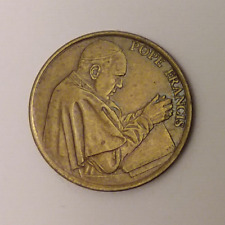 Moneda de bolsillo religiosa católica del Papa Francisco 25 mm segunda mano  Embacar hacia Argentina