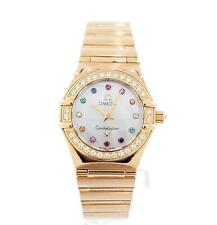 Omega Constellation Iris '95 mini ouro rosa 18k 22,5 mm diamantes 1160,79,00 comprar usado  Enviando para Brazil