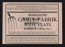 Kierspe werbung 1925 gebraucht kaufen  Leipzig