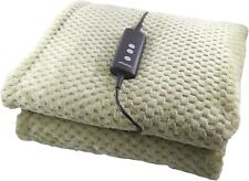 Used, Waffle Soft Fleece Heated Electric Throw Over Blanket Honeycomb Over blanket for sale  Shipping to South Africa