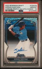 2023 Bowman Chrome Draft Prospect PSA 10 HTA Choice Auto /150 Adrian Santana comprar usado  Enviando para Brazil