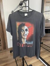 Camiseta 1989 Alice Cooper Vintage Trash turnê banda de rock anos 80 grande comprar usado  Enviando para Brazil