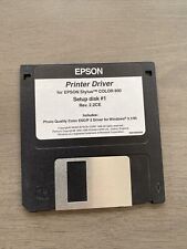 Vintage 1996 Epson Stylus Color 800 Printer Driver Setup Disk #1 for Windows 95 for sale  Shipping to South Africa