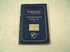 Triumph motorcycle instruction for sale  SHAFTESBURY
