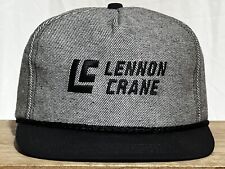 Caminhoneiro de beisebol vintage Lennon Crane StrapBack. Cinza/preto. K-Products, EUA.  comprar usado  Enviando para Brazil