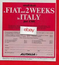 Alitalia 1969 small for sale  Monterey