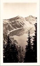 Crater Lake Oregon Cool Mirror Reflection Nature Snapshot 1940s Vintage Photo for sale  Shipping to South Africa
