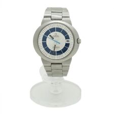Omega Geneva relógio dinâmico 135.033 prata x azul enrolado à mão aço inoxidável comprar usado  Enviando para Brazil
