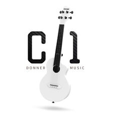 Donner C1 Ukulele de Fibra de Carbono 23" Ukelele de Concerto Ukalele Creme Branco + Bolsa Gig comprar usado  Enviando para Brazil