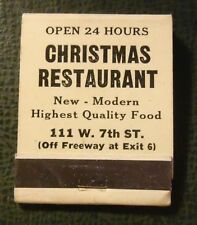 Matchbook christmas restaurant for sale  USA
