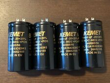 Used, 4 New 15000 uf 63v Kemet Main Filter Capacitors for Sansui AU-717 EXACT FIT 40mm for sale  Milwaukee