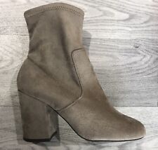 New Look Ladies Ankle Boots, Size 5, Faux Suede, taupe immaculate Condition for sale  Shipping to South Africa
