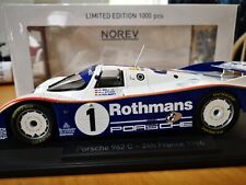 Derek Bell assinado, Porsche 962 C Le mans Norev 1/18 edição limitada, Rothmans 👀 comprar usado  Enviando para Brazil
